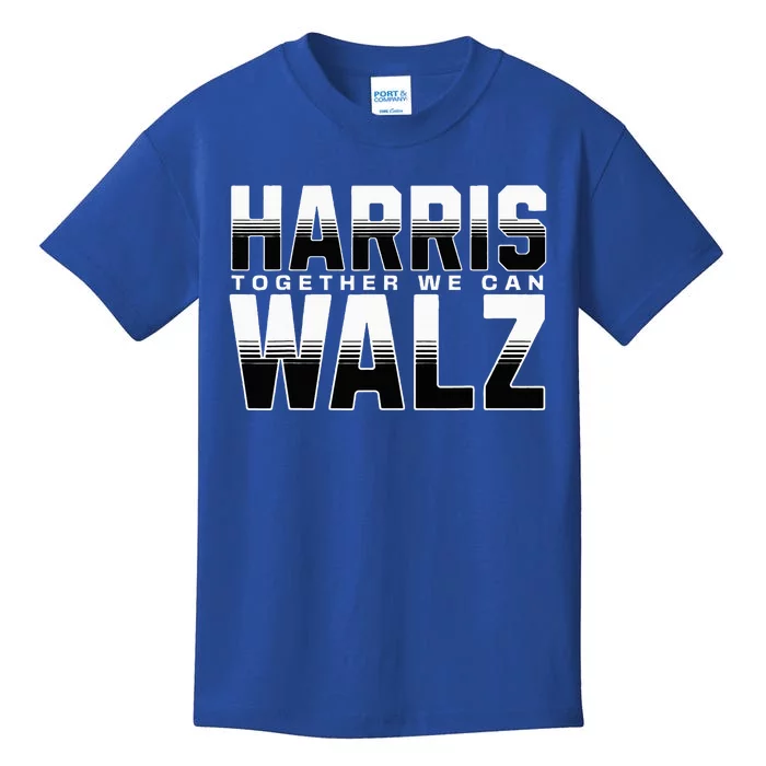 Harris Walz Together We Can Election Harris Walz Waltz Kids T-Shirt