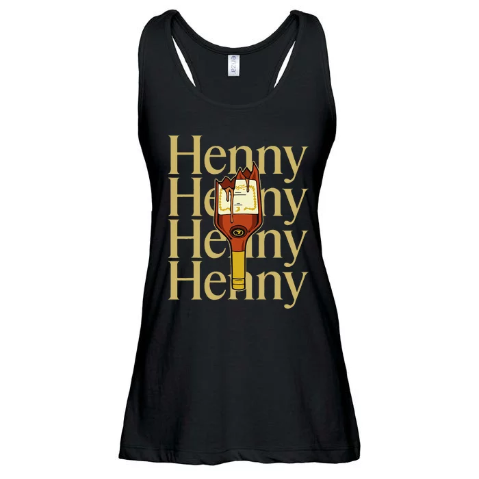 Henny  When The HennyS In The System. Henny Parody Ladies Essential Flowy Tank