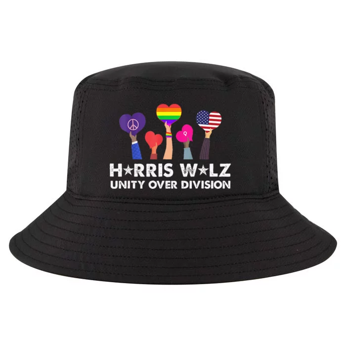 Harris Walz Unity Over Division Cool Comfort Performance Bucket Hat