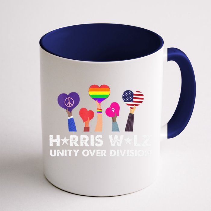 Harris Walz Unity Over Division Front & Back Coffee Mug