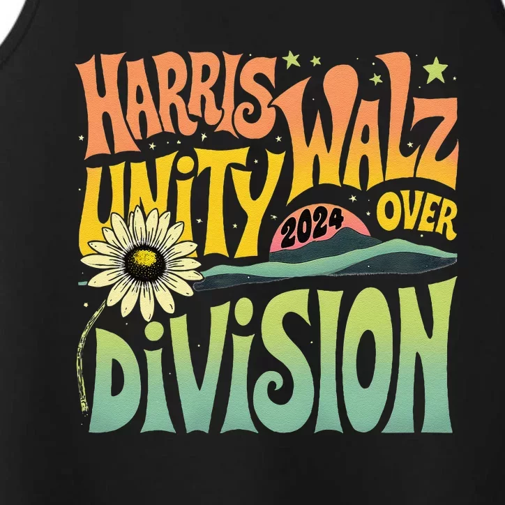 Harris Walz Unity Over Division Kamala Harris Tim Walz 2024 Performance Tank