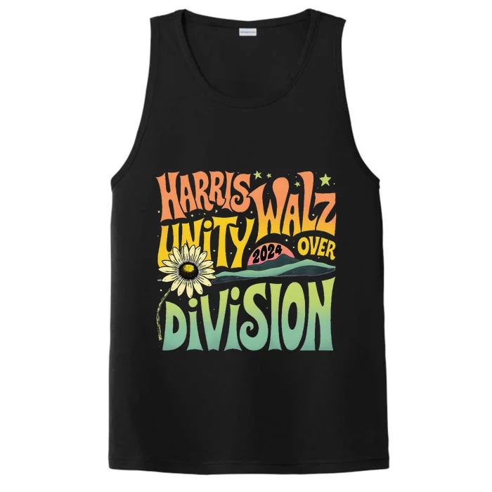 Harris Walz Unity Over Division Kamala Harris Tim Walz 2024 Performance Tank