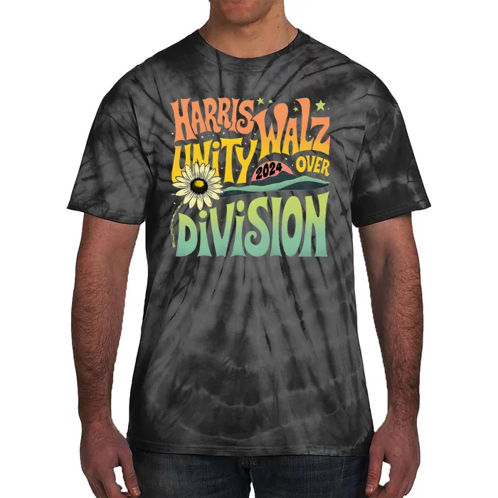 Harris Walz Unity Over Division Kamala Harris Tim Walz 2024 Tie-Dye T-Shirt