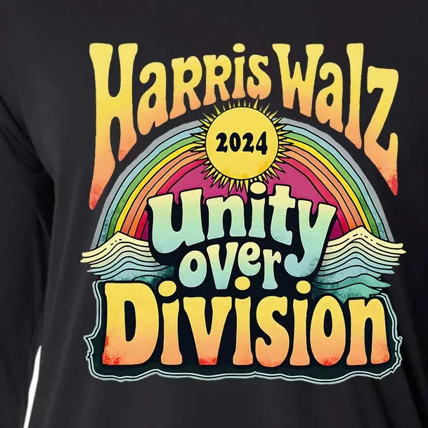 Harris Walz Unity Over Division Kamala Harris Election Day Cooling Performance Long Sleeve Crew