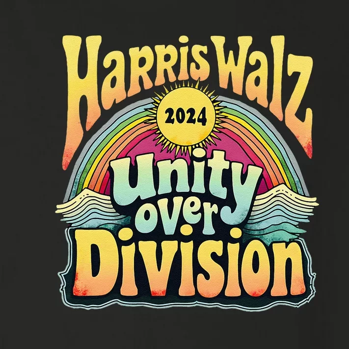 Harris Walz Unity Over Division Kamala Harris Election Day Toddler Long Sleeve Shirt