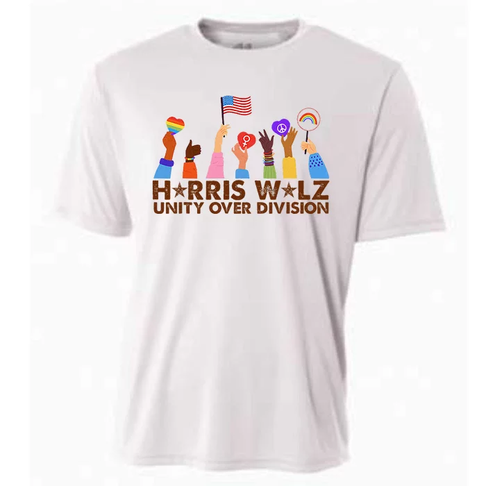 Harris Walz Unity Over Division Cooling Performance Crew T-Shirt