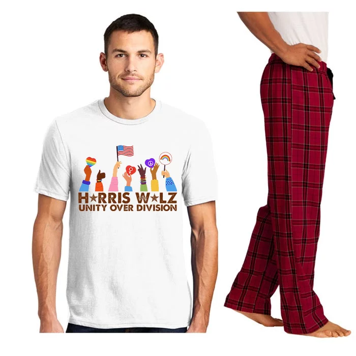 Harris Walz Unity Over Division Pajama Set