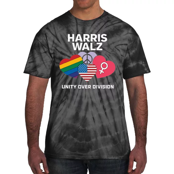 Harris Walz Unity First In The Election Tie-Dye T-Shirt