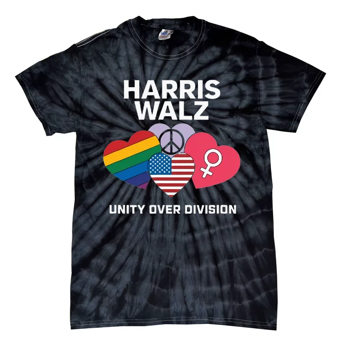 Harris Walz Unity First In The Election Tie-Dye T-Shirt