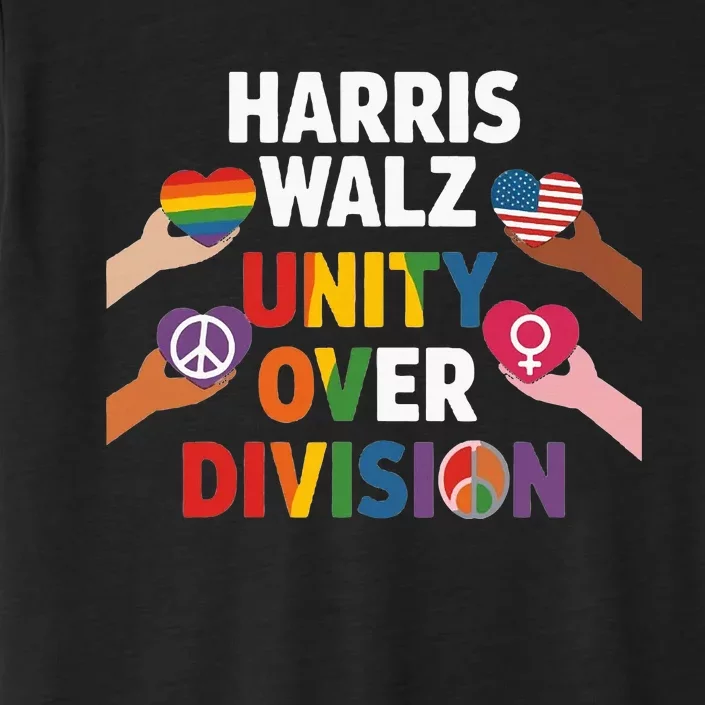 Harris Walz Unity In The Election ChromaSoft Performance T-Shirt