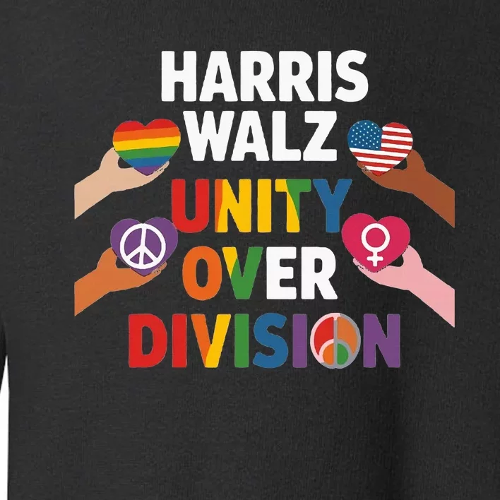 Harris Walz Unity In The Election Toddler Sweatshirt