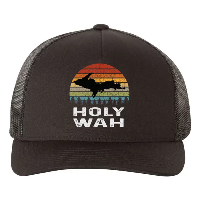 Holy Wah Upper Peninsula Michigan Gifts Yooper Yupoong Adult 5-Panel Trucker Hat