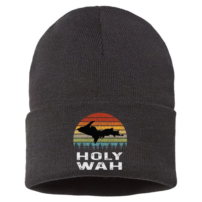 Holy Wah Upper Peninsula Michigan Gifts Yooper Sustainable Knit Beanie