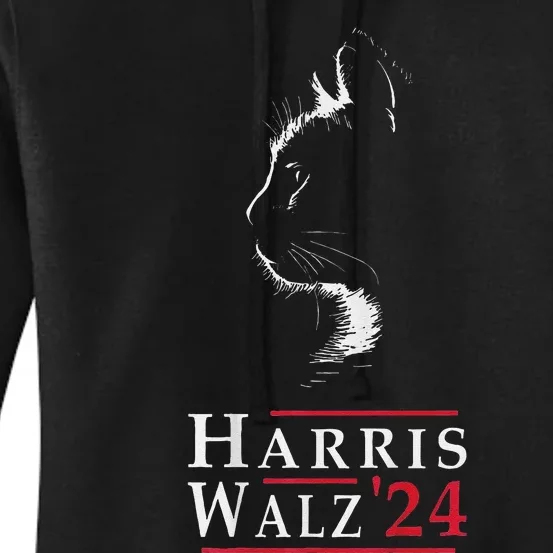 Harris Walz Us Election Vice President 2024 Kamala Women's Pullover Hoodie