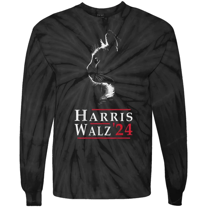 Harris Walz Us Election Vice President 2024 Kamala Tie-Dye Long Sleeve Shirt