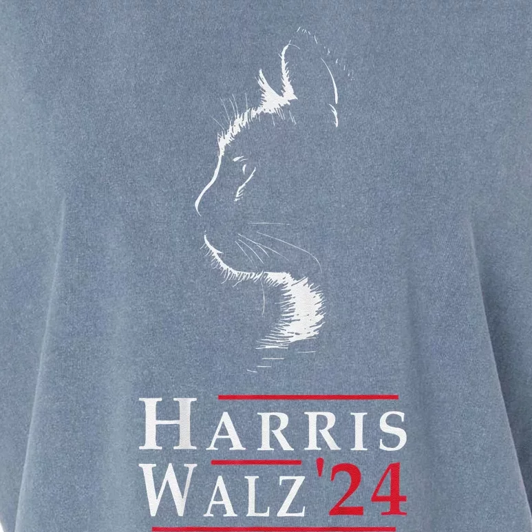 Harris Walz Us Election Vice President 2024 Kamala Garment-Dyed Women's Muscle Tee