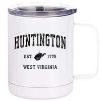 Huntington West Virginia Wv Vintage Established Sports Design 12 oz Stainless Steel Tumbler Cup