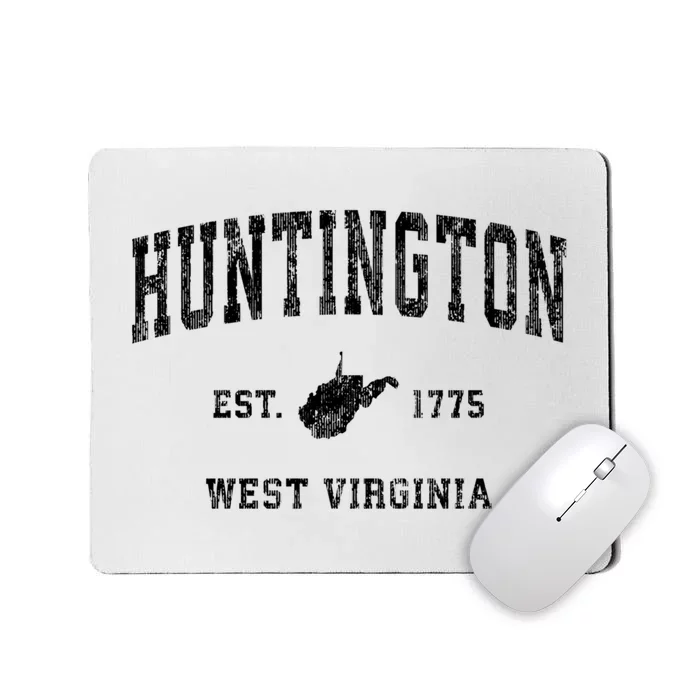 Huntington West Virginia Wv Vintage Established Sports Design Mousepad