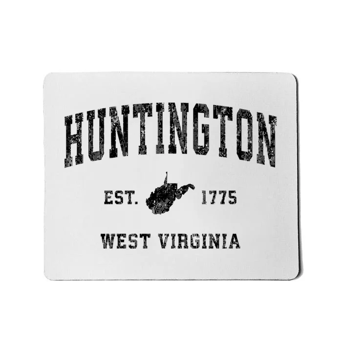 Huntington West Virginia Wv Vintage Established Sports Design Mousepad