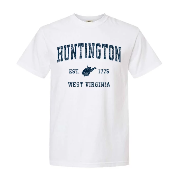 Huntington West Virginia Wv Vintage Sports Garment-Dyed Heavyweight T-Shirt