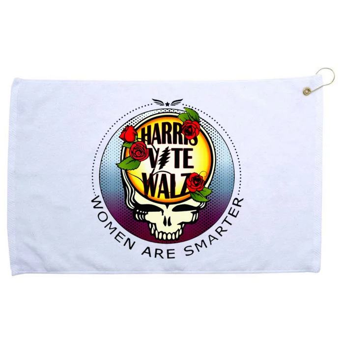 Harris Walz Vote Women Are Smarter Grommeted Golf Towel