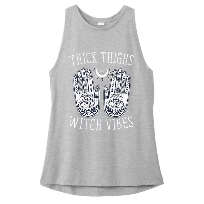 Halloween Witch Vibes Leggings Ladies Tri-Blend Wicking Tank