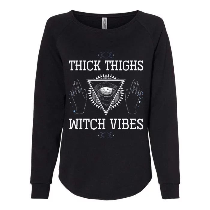 Halloween Witch Vibes Leggings Womens California Wash Sweatshirt