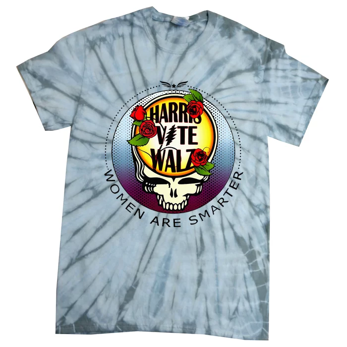 Harris Walz Vote Women Are Smarter Tie-Dye T-Shirt