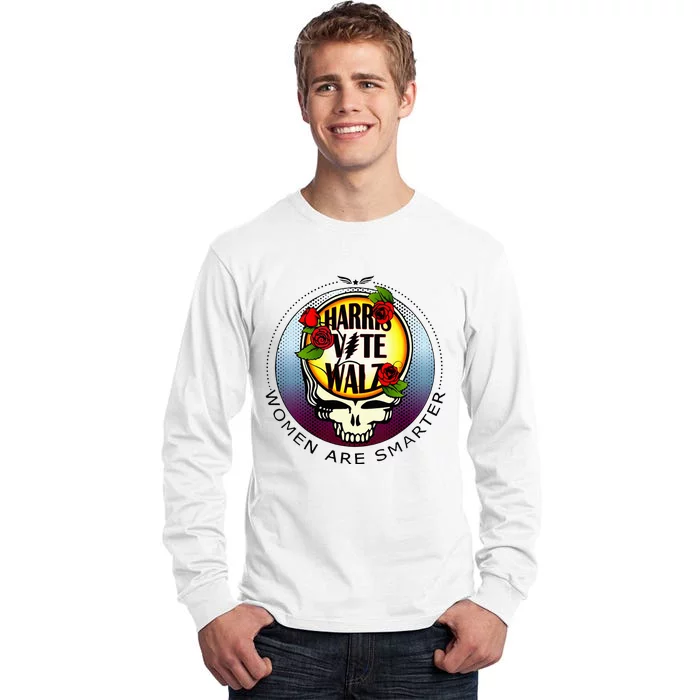 Harris Walz Vote Women Are Smarter Tall Long Sleeve T-Shirt