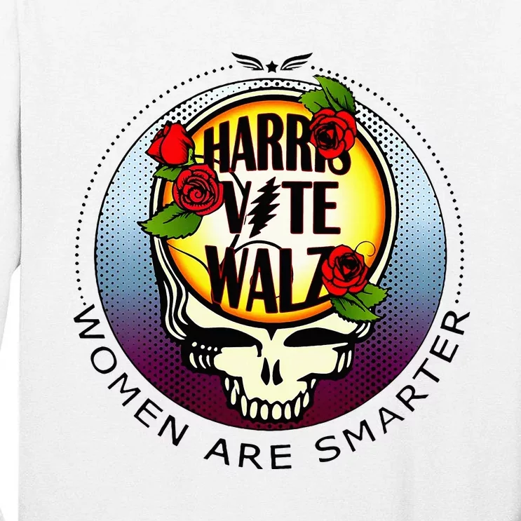 Harris Walz Vote Women Are Smarter Tall Long Sleeve T-Shirt