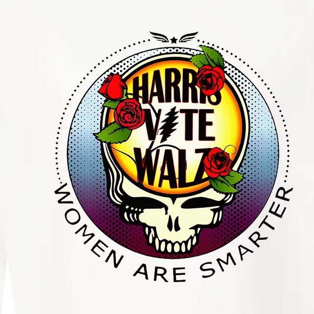 Harris Walz Vote Women Are Smarter Cropped Pullover Crew