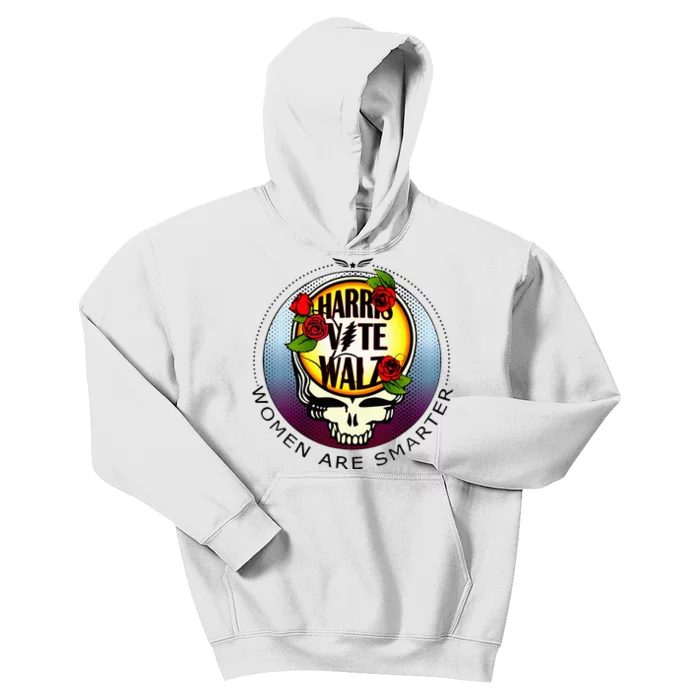 Harris Walz Vote Women Are Smarter Kids Hoodie