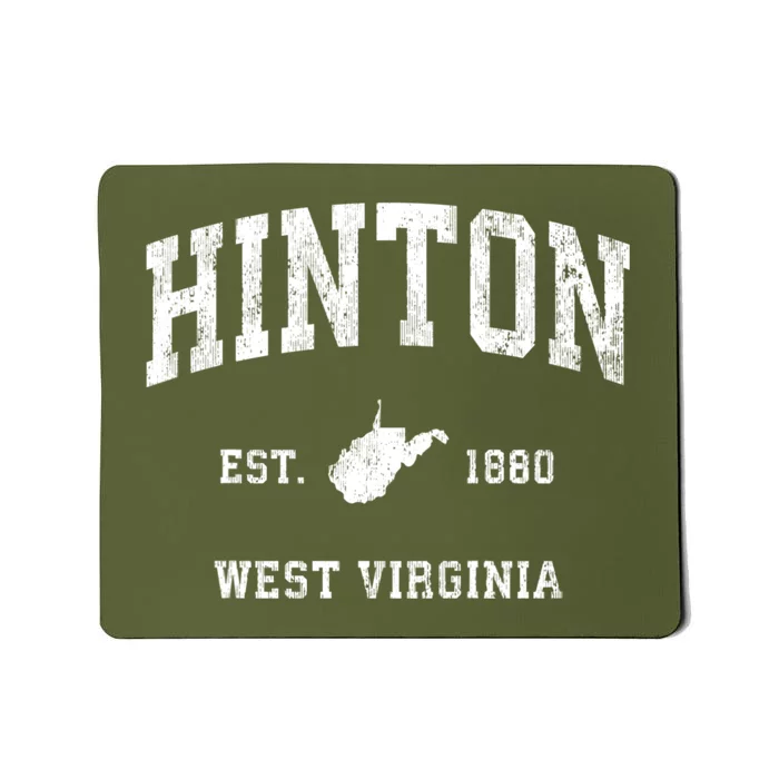 Hinton West Virginia Wv Vintage Athletic Mousepad