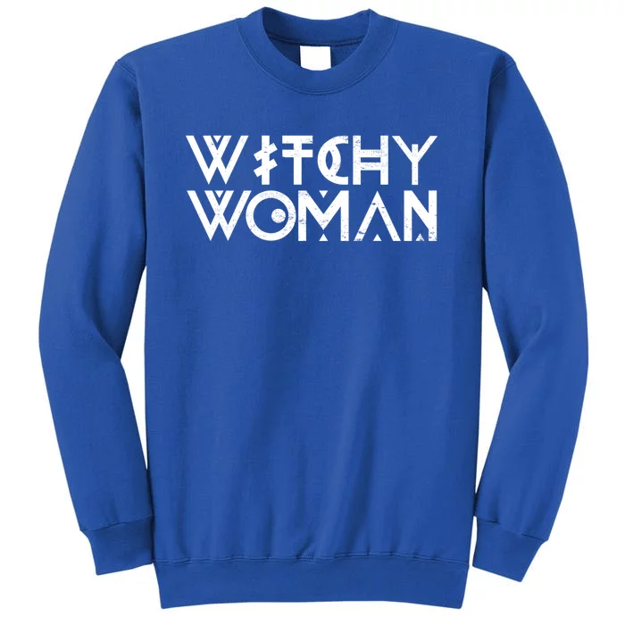 Halloween Witch Wiccan Pagan Witchy Funny Gift Tall Sweatshirt