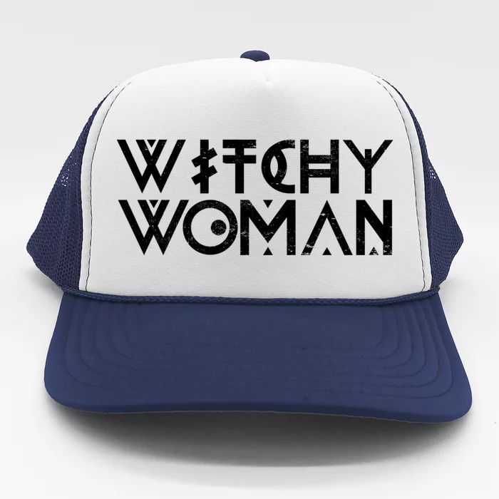 Halloween Witch Wiccan Pagan Witchy Funny Gift Trucker Hat