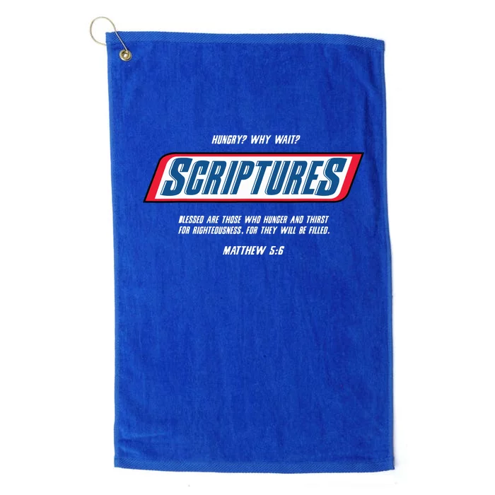 Hungry Why Wait Scriptures Blessed Are Those Who Hunger Platinum Collection Golf Towel