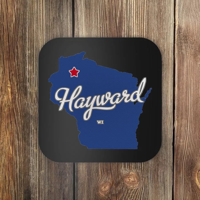 Hayward Wisconsin WI Map Coaster