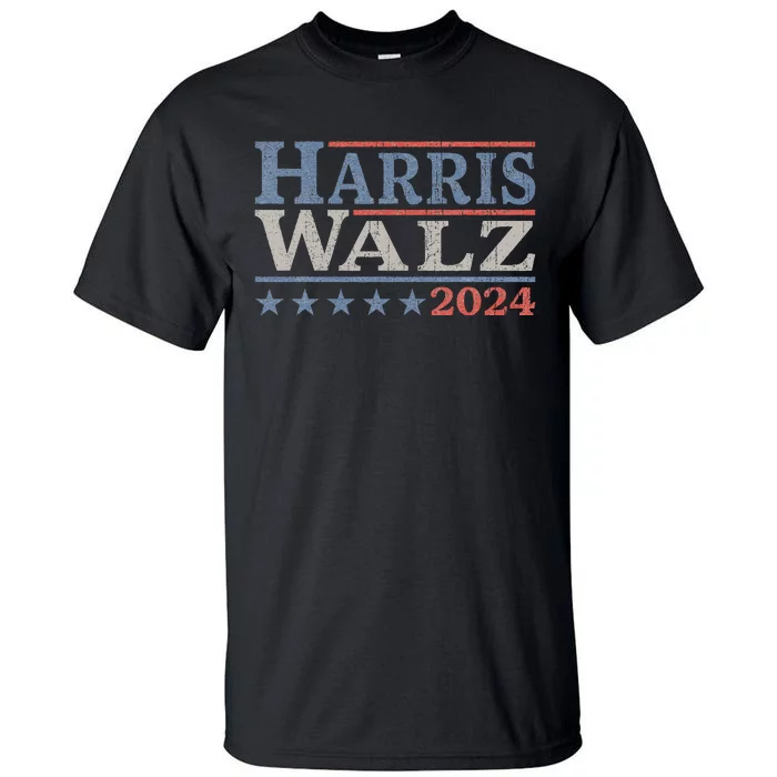 Harris Walz Waltz 2024 Election Kamala Harris Tim Waltz 2024 Tall T-Shirt