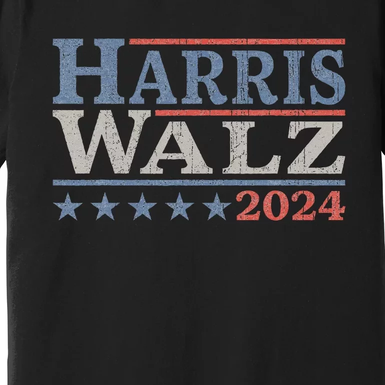 Harris Walz Waltz 2024 Election Kamala Harris Tim Waltz 2024 Premium T-Shirt