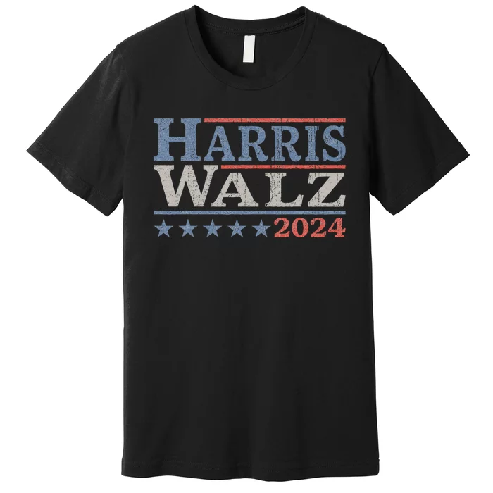 Harris Walz Waltz 2024 Election Kamala Harris Tim Waltz 2024 Premium T-Shirt