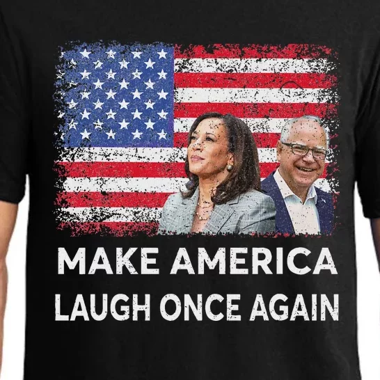 Harris Waltz Walz 2024 Make America Laugh Once Again Pajama Set