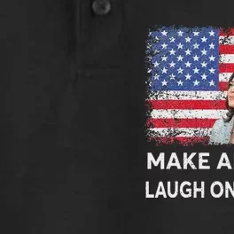 Harris Waltz Walz 2024 Make America Laugh Once Again Dry Zone Grid Performance Polo