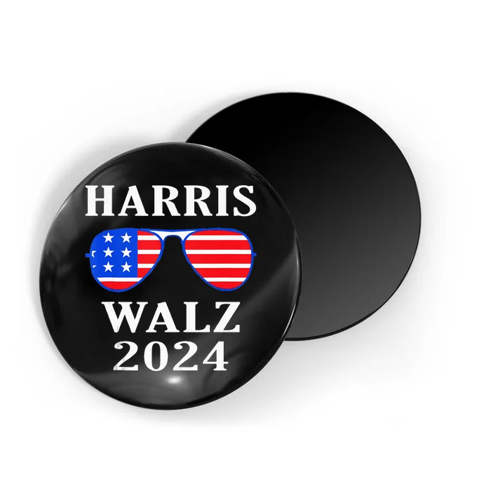 Harris Walz Waltz 2024 Kamala Harris Waltz American Flag Tank Top.Png Magnet