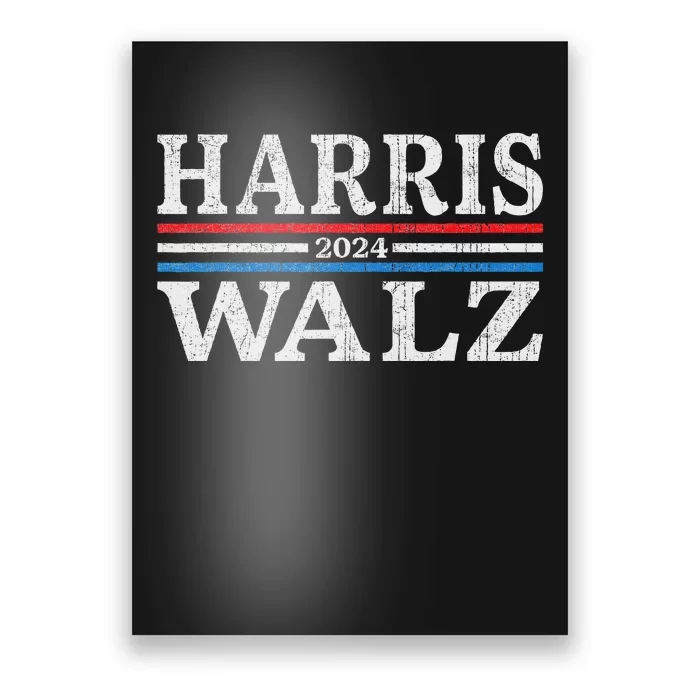 Harris Walz Waltz 2024 Election Kamala Harris Tim Waltz 2024 Poster