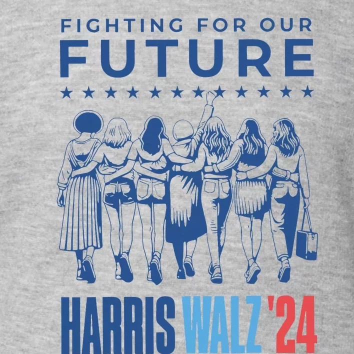 Harris Walz Waltz 2024 Harris Walz Future Button Election Toddler Sweatshirt