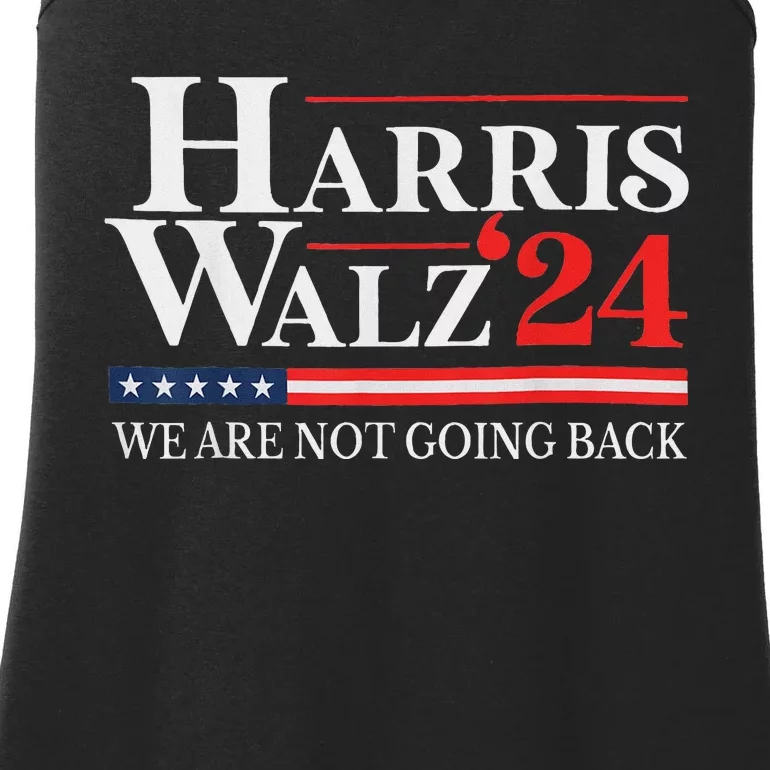 Harris Waltz We Are Not Going Back Kamala Harris 2024 Ladies Essential Tank