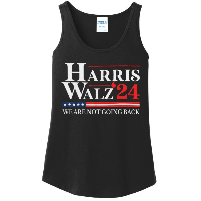 Harris Waltz We Are Not Going Back Kamala Harris 2024 Ladies Essential Tank