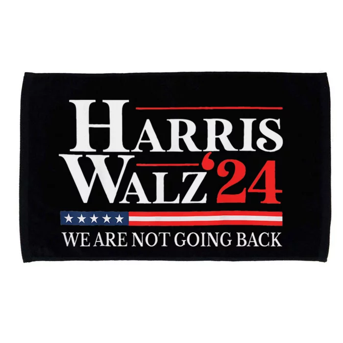 Harris Waltz We Are Not Going Back Kamala Harris 2024 Microfiber Hand Towel