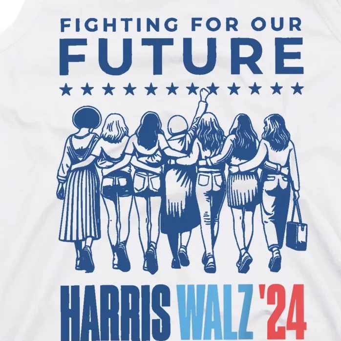 Harris Walz Waltz 2024 Harris Walz Future Button Election Tank Top