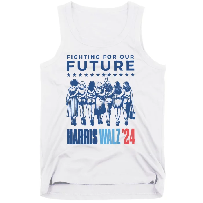 Harris Walz Waltz 2024 Harris Walz Future Button Election Tank Top